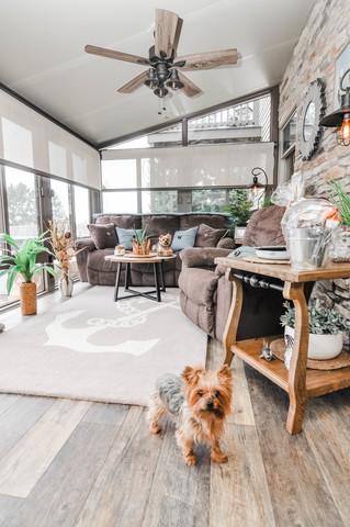 LVP Flooring In Sunroom