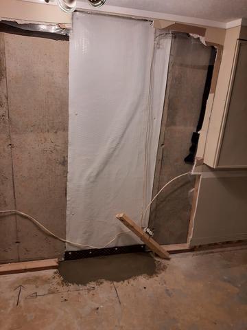 Floor is re-concreted