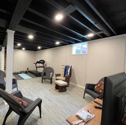 Basement living area