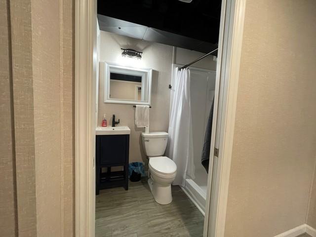 An additional bathroom adds a big convenience to a new living space.