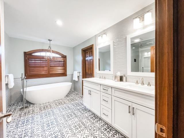 Into the Entrance of the bathroom