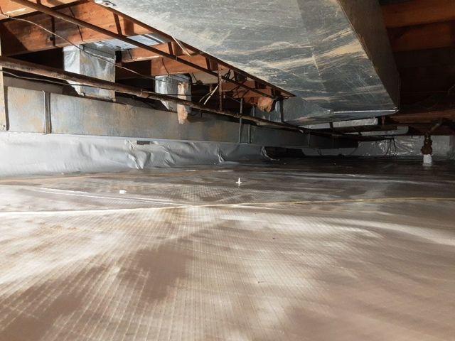 Waterproofed Crawl Space