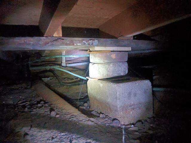 Temperance, Mi Before Proper Crawl Space Support