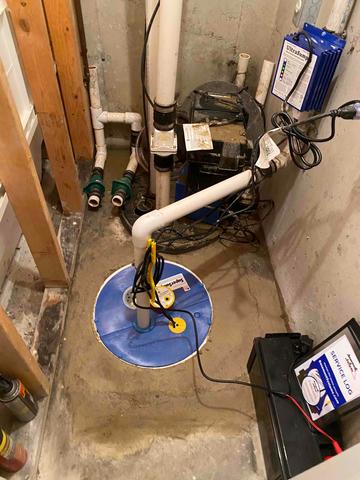 Basement Sump Pump System