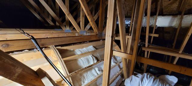 Spray Foam in Progress