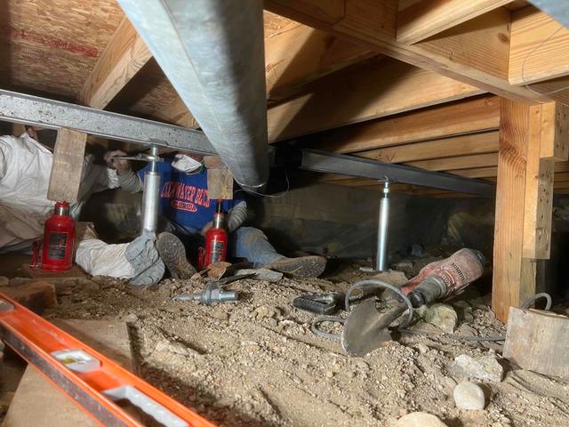 Crawl Space Floor Joists Repair