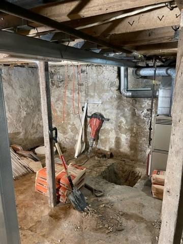 hole for footing