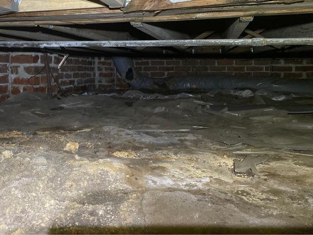 Crawl Space Area Before Encapsulation