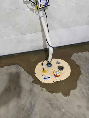 Basement Sump Pump System