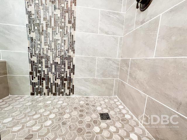 Close up of Shower tile