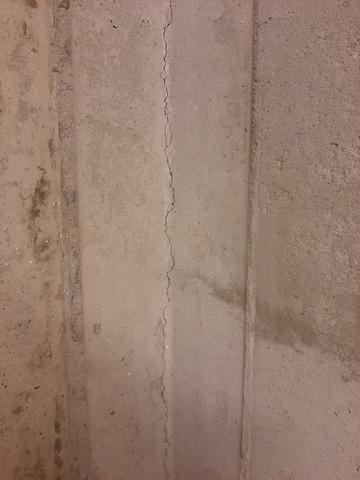 Wall crack in corner