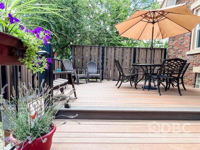 Patio seating and Decking