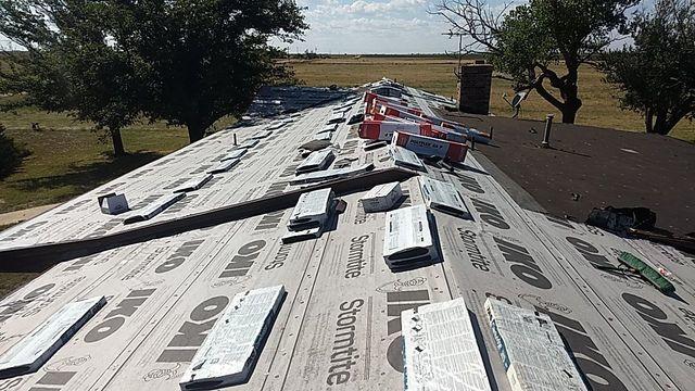 During Install of New Roof