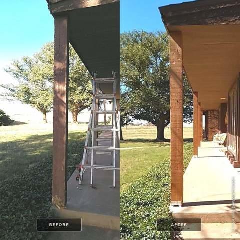 Replaced Porch Support Posts