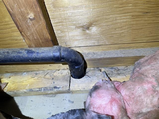 Pipe from below