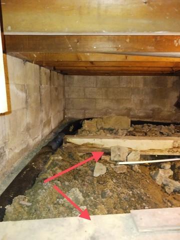 Debris to be removed