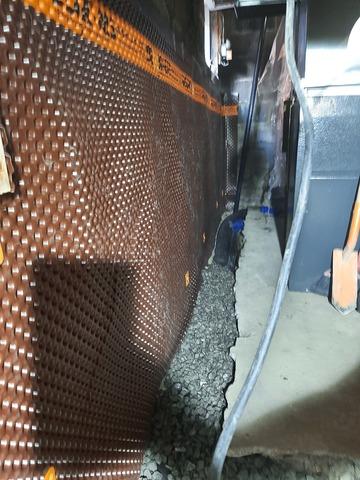 Gravel is added ove r the drain tile.