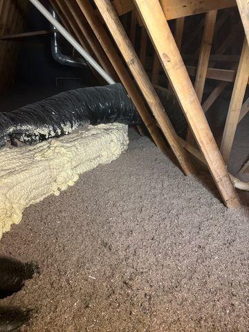 HVAC Duct Spray Foam Encapsulation