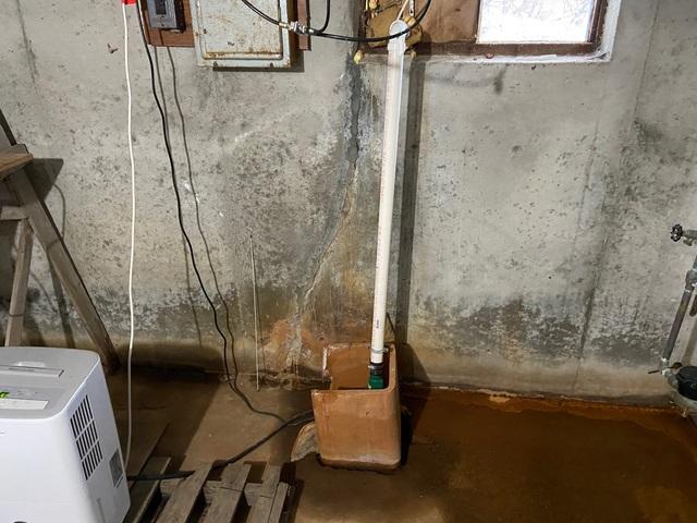 Basement in Rye, NH rescued from water leaking in.