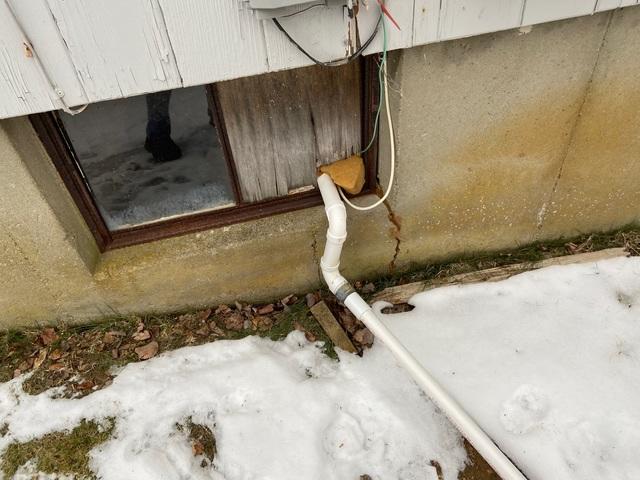 Basement in Rye, NH rescued from water leaking in.