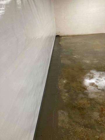 CleanSpace never looked so good! Concrete is poured and smoothed for a finished look.