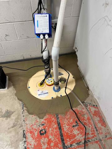 Basement Sump Pump System