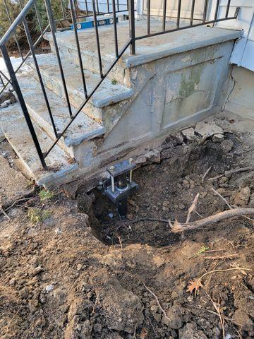 Utilizing Helical Piers For The Problematic Steps