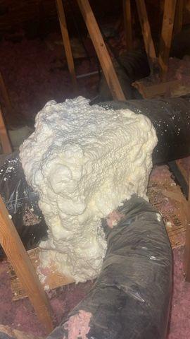 HVAC Duct Spray Foam