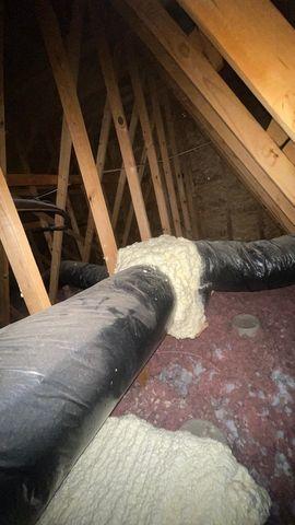 HVAC Duct Spray Foam