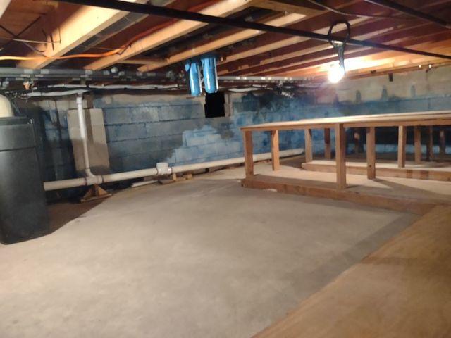 Before Crawl Space Renovation