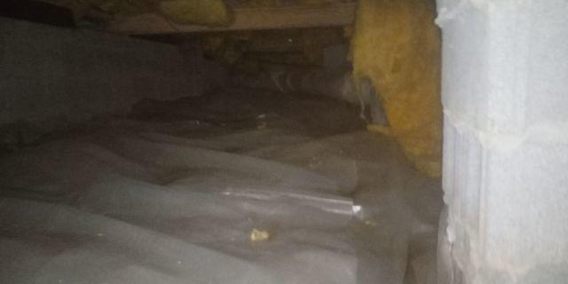 Bunched Vapor Barrier