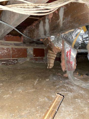 Moisture and Musty Air from the Crawl Space Floors