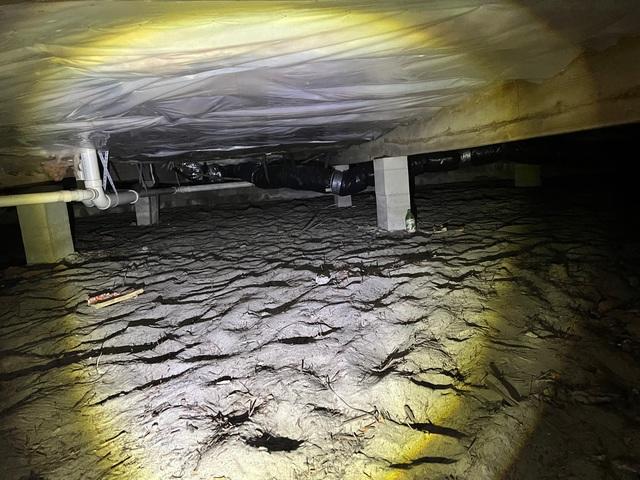 Unprotected Crawlspace Underneath Home