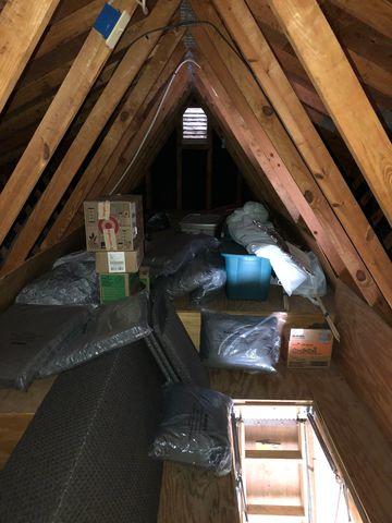 Attic Decking Before