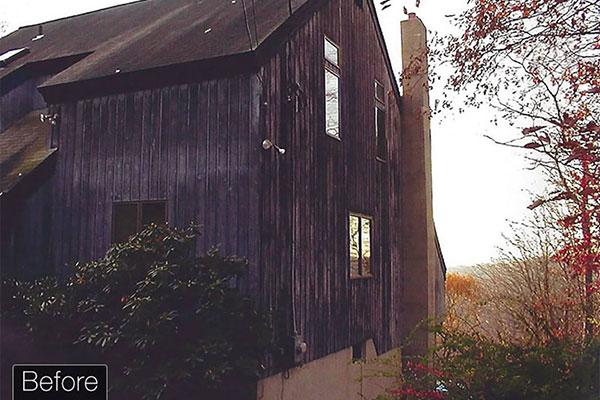 Old Wooden Siding in Need of Replacing