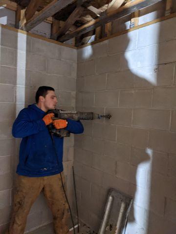 Drilling a Hole Into The Foundation