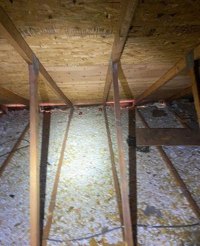 Attic Insulation Before