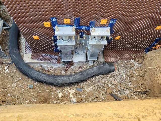 Brackets are mounted