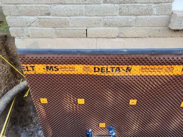 Foundation is wrapped