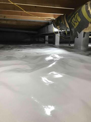 Crawl Space Vapor Barrier System