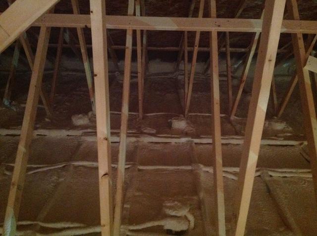 Attic sprayfoam