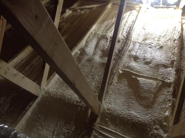 Attic sprayfoam