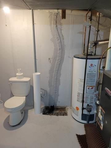 Drainage foam troweled over