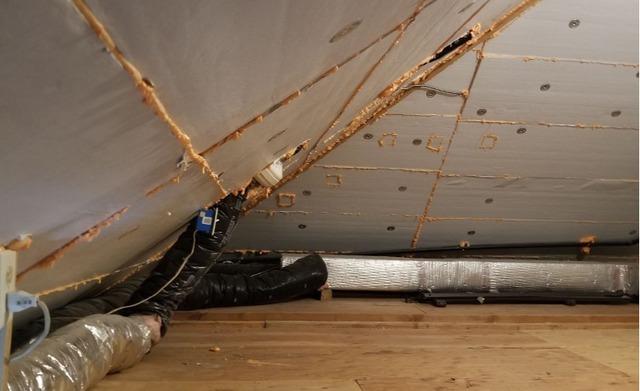 Attic properly insulated and dense packed.