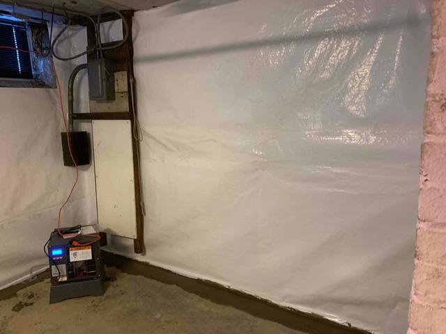 CleanSpace Wall Vapor Barrier Lined Up