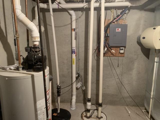 Radon Extraction Point and Sealed Sump Pump Pit