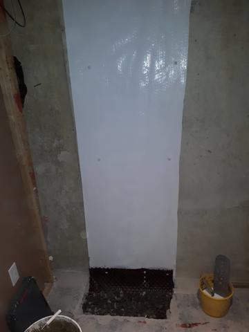 Membrane over the footing