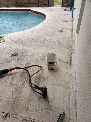 PolyLevel Injection Around Pool Deck