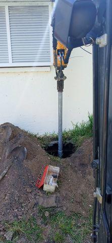 Helical Pier Installation