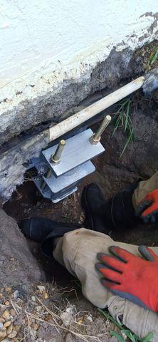 Helical Pier Brackets Installation